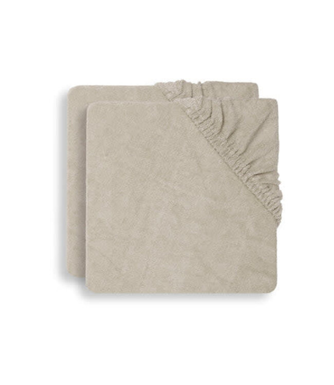 Jollein - Aankleedkussenhoes Badstof 50x70cm Nougat (2pack)