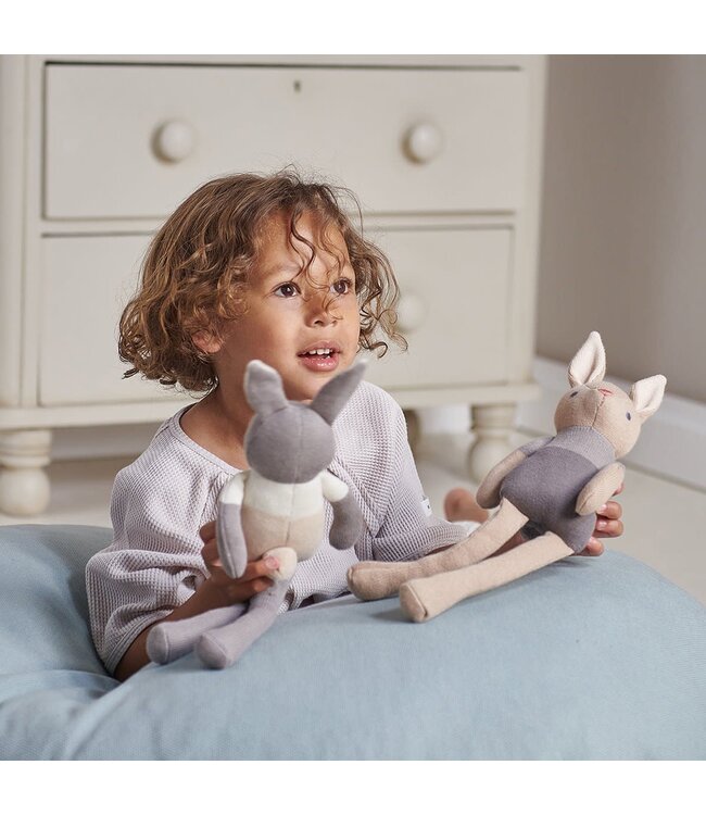 Threadbear -  Knuffel konijn grijs H35cm