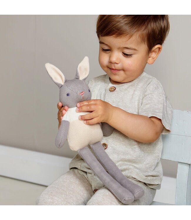 Threadbear -  Knuffel konijn grijs H35cm