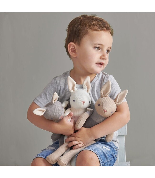 Threadbear -  Knuffel konijn grijs H35cm