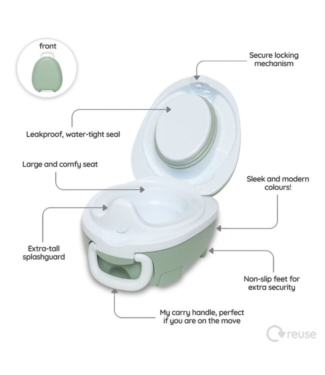 My Carry Potty - Salie groen