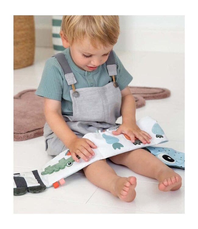 Done by Deer - Fold-out soft book Croco Green