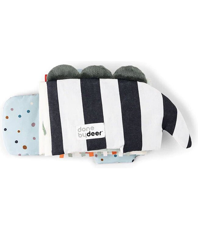 Done by Deer - Fold-out soft book Croco Green