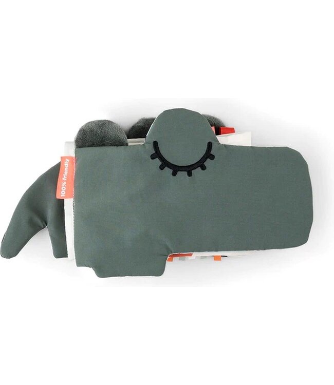 Done by Deer - Fold-out soft book Croco Green