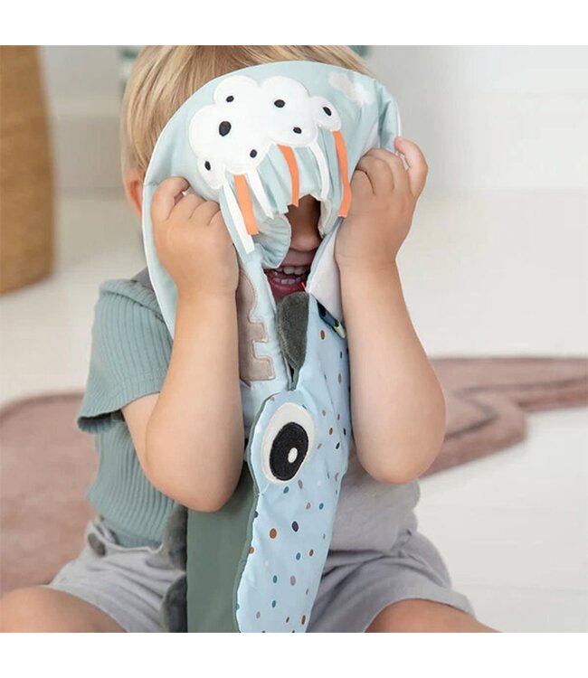 Done by Deer - Fold-out soft book Croco Green