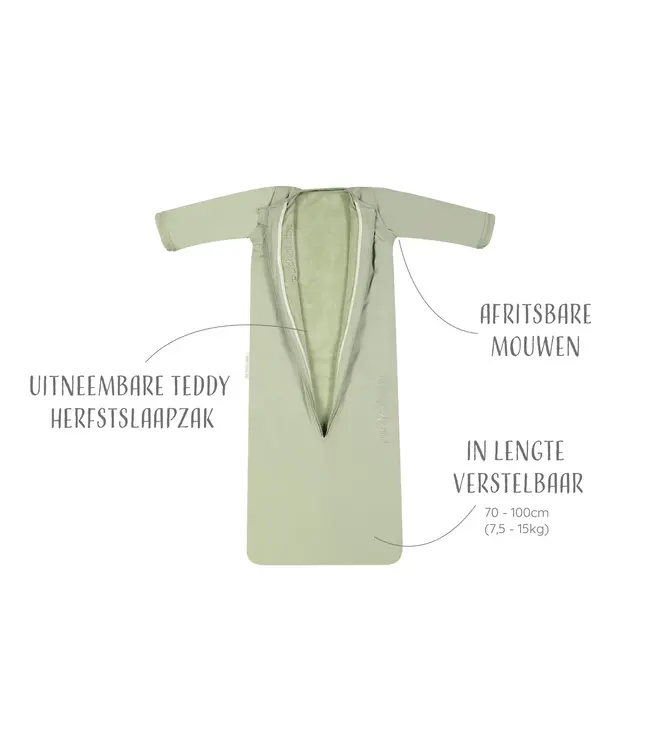 Puckababy - The Bag 4 Seasons - 6 M/2.5 Y | 100 CM  Olive