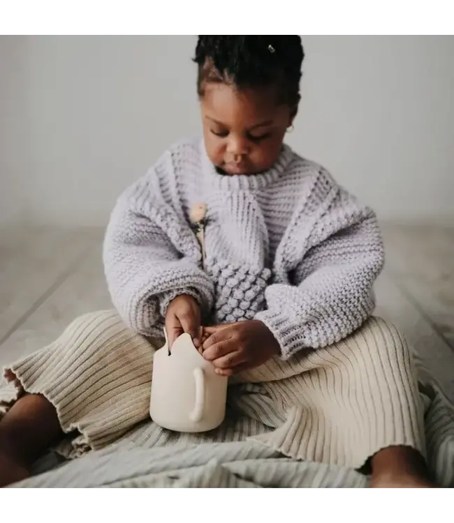 Mushie - Siliconen snackbeker - Shifting Sand