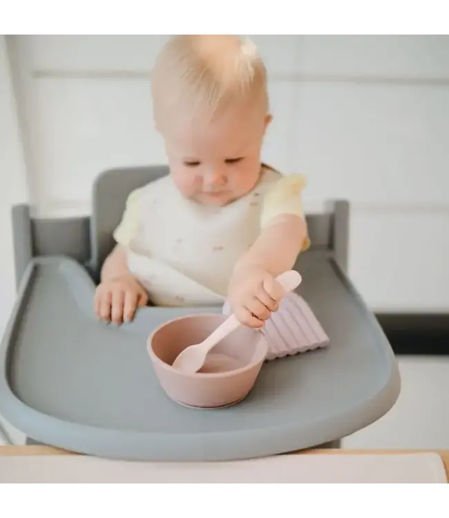 Mushie - Siliconen kom - Blush