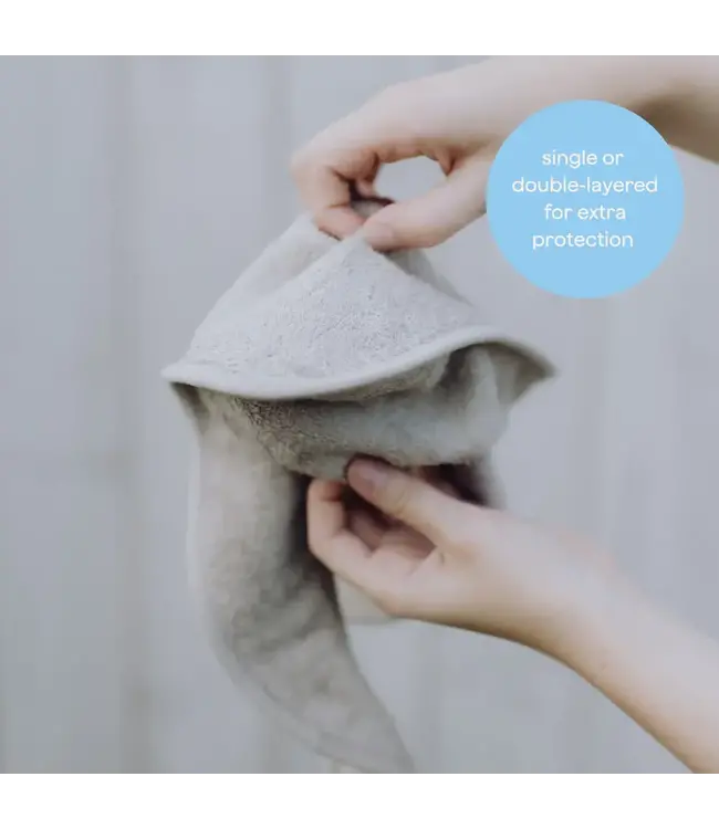 Timboo - BIB DOUBLED 26x38cm - MISTY ROSE