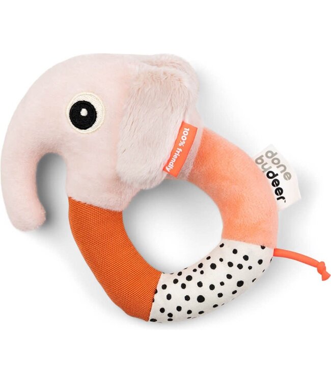 Done by Deer - Sensory ring rattle Elphee Powder