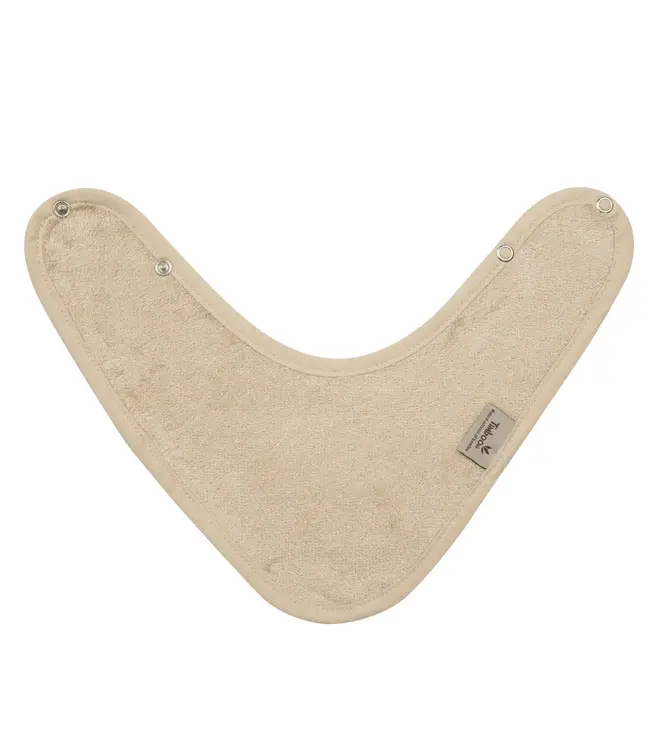 Timboo - BANDANA BIB DOUBLED 36x20cm - FROSTED ALMOND