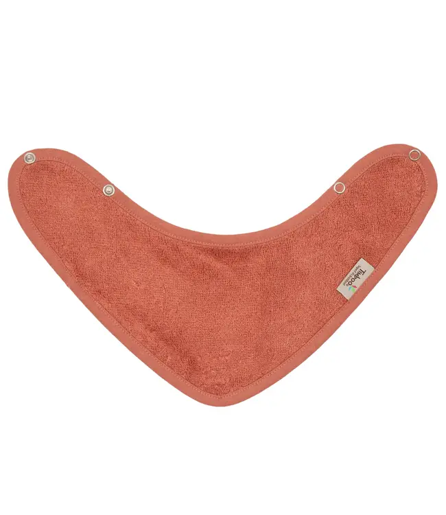 Timboo Timboo - BANDANA BIB DOUBLED 36x20cm - APRICOT BLUSH