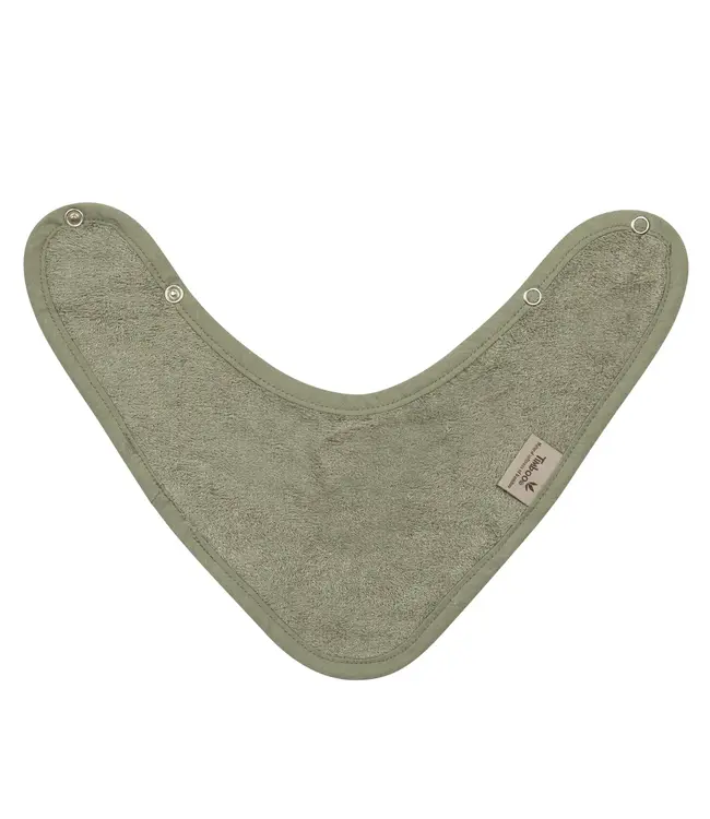 Timboo Timboo - BANDANA BIB DOUBLED 36x20cm - WHISPER GREEN
