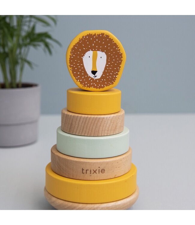 Trixie -  Wooden stacking toy - Mr. Lion
