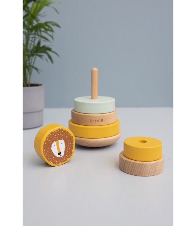 Trixie -  Wooden stacking toy - Mr. Lion