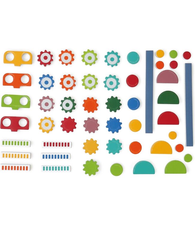 Scratch EduLogic Book: Colours&Shapes/ROBOT 18,2x25,6x1,3cm (gesloten), 51,5x25,6x1cm (open), magnetisch, 4+