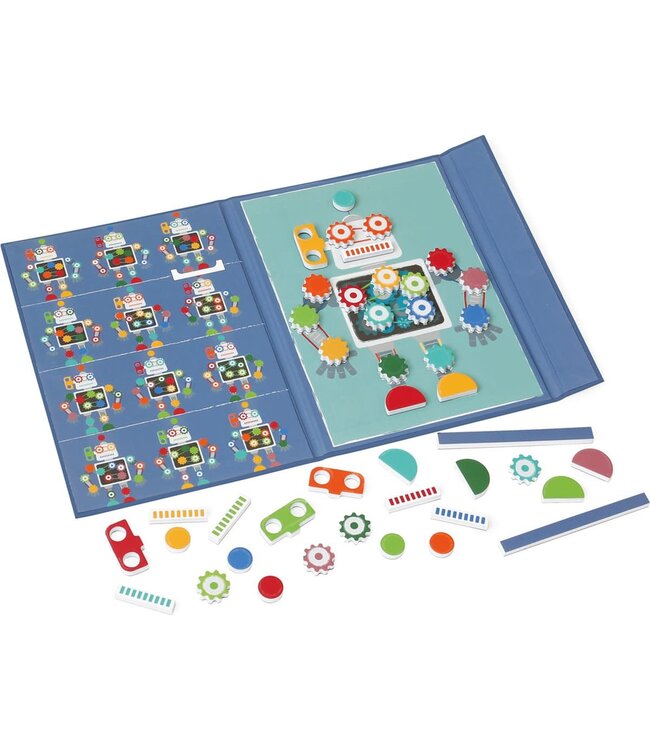 Scratch EduLogic Book: Colours&Shapes/ROBOT 18,2x25,6x1,3cm (gesloten), 51,5x25,6x1cm (open), magnetisch, 4+