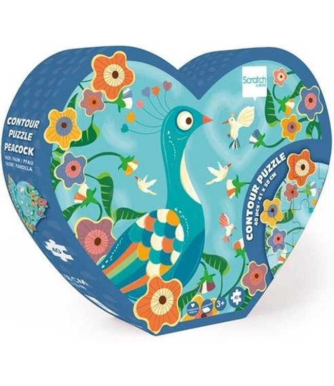 Scratch Puzzel 40pcs: CONTOUR PUZZEL/PAUW