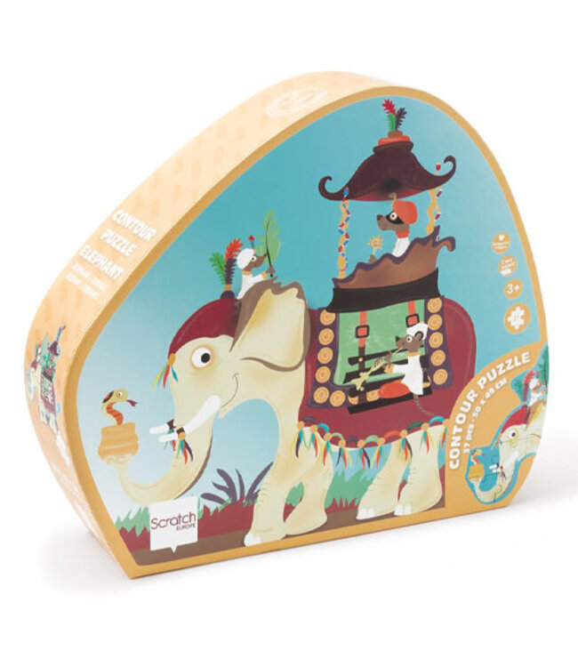 Scratch Puzzel 37pcs: CONTOUR PUZZEL/OLIFANT