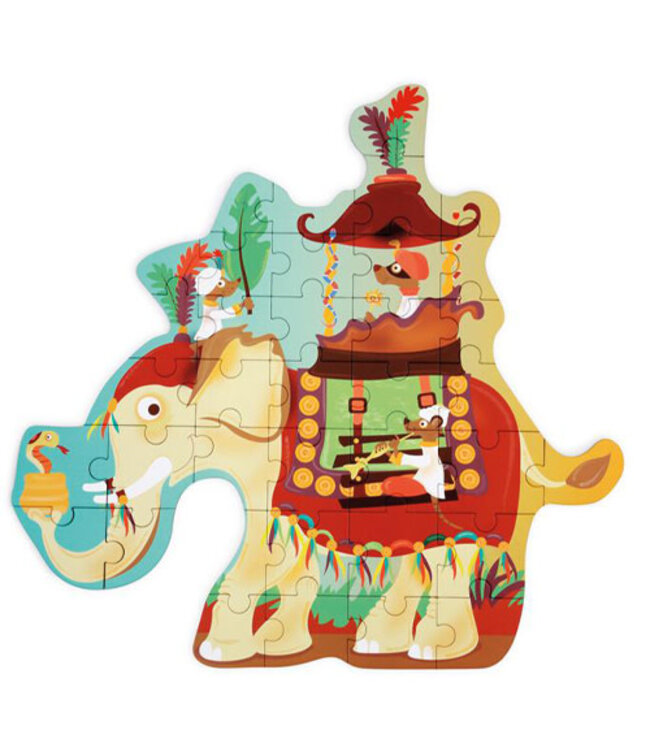 Scratch Puzzel 37pcs: CONTOUR PUZZEL/OLIFANT