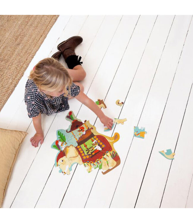 Scratch Puzzel 37pcs: CONTOUR PUZZEL/OLIFANT