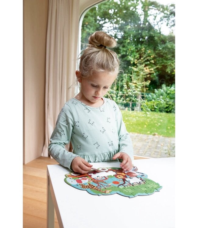 Scratch Puzzel 60pcs: CONTOUR PUZZEL/SAFARI