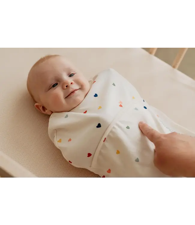 Puckababy -  The Original - Piep - 0/3 M - Cotton Hearts Confetti