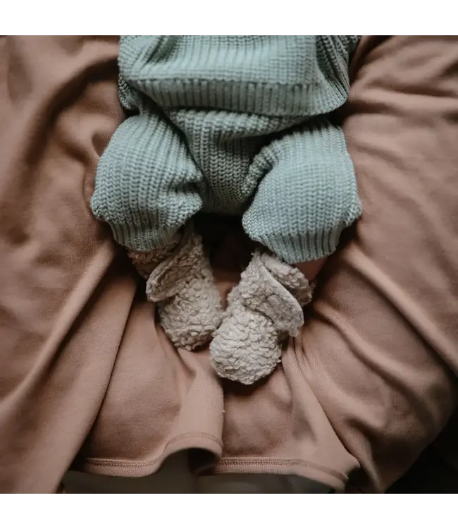 MUSHIE - COZY BABY BOOTIES - Oatmeal