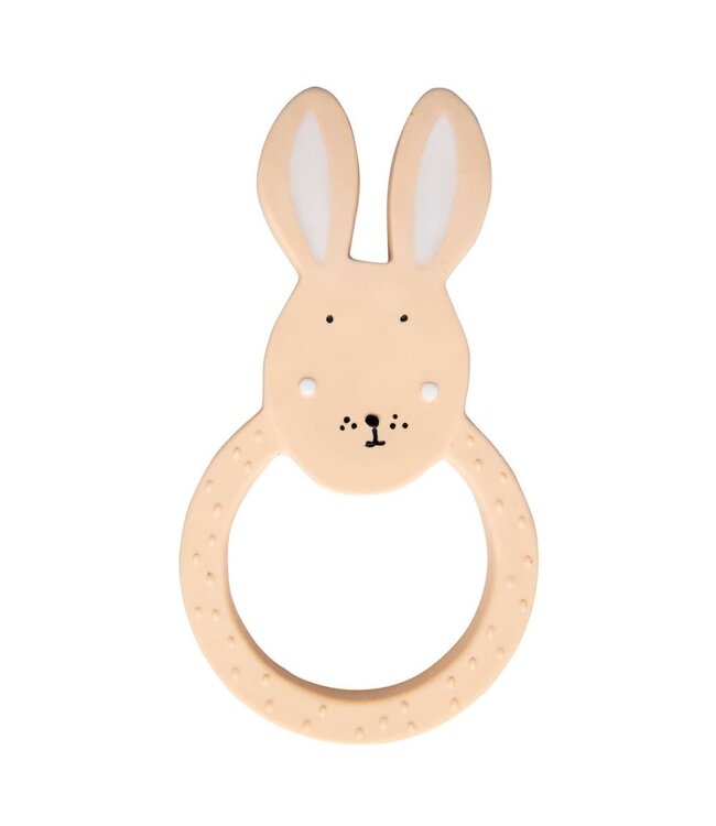 Trixie - 37-661  Natural rubber round teether - Mrs. Rabbit