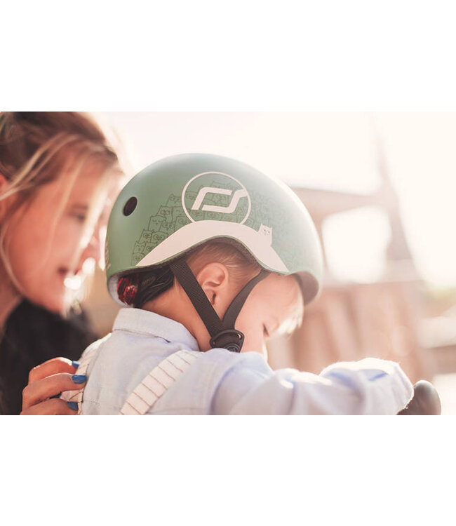 Scoot and Ride - Helmet XS - Reflective forest