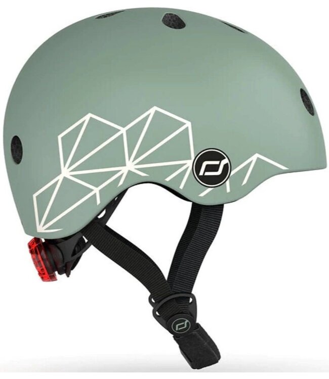Scoot and Ride - Helmet XS - Green Lines