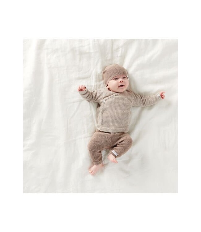 Noppies- Unisex pants knit reg Grover Taupe melange