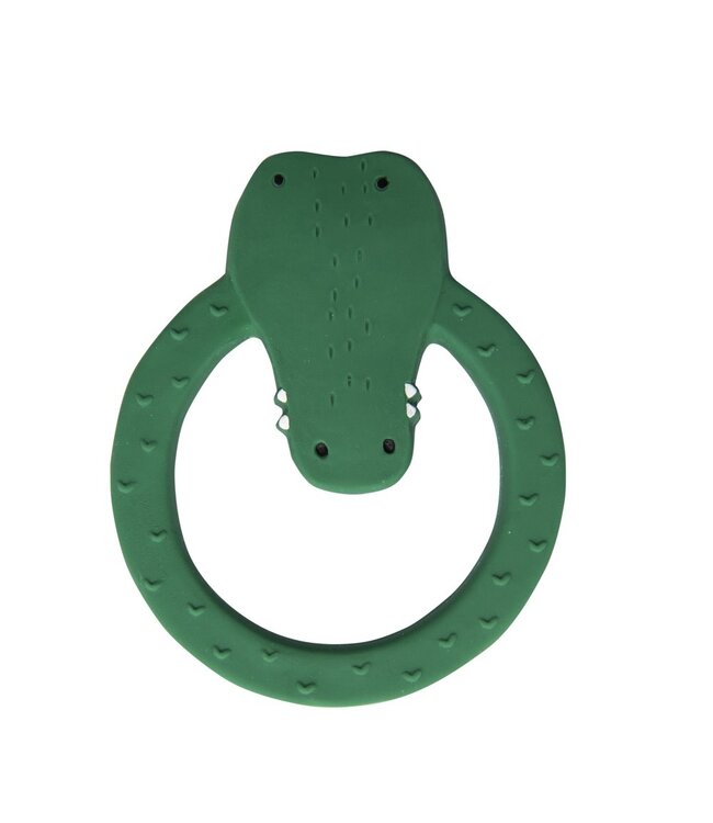 Trixie - 37-660  Natural rubber round teether - Mr. Crocodile