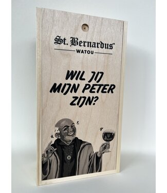 St.Bernardus - Wil jij mijn peter zijn, houten kist Abt12 & Tripel
