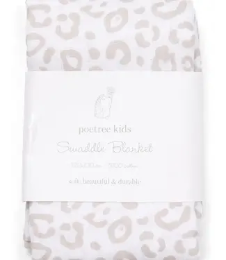 Poetree Kids Poetree kids - Swaddle 120x120cm - Luipaard print camel