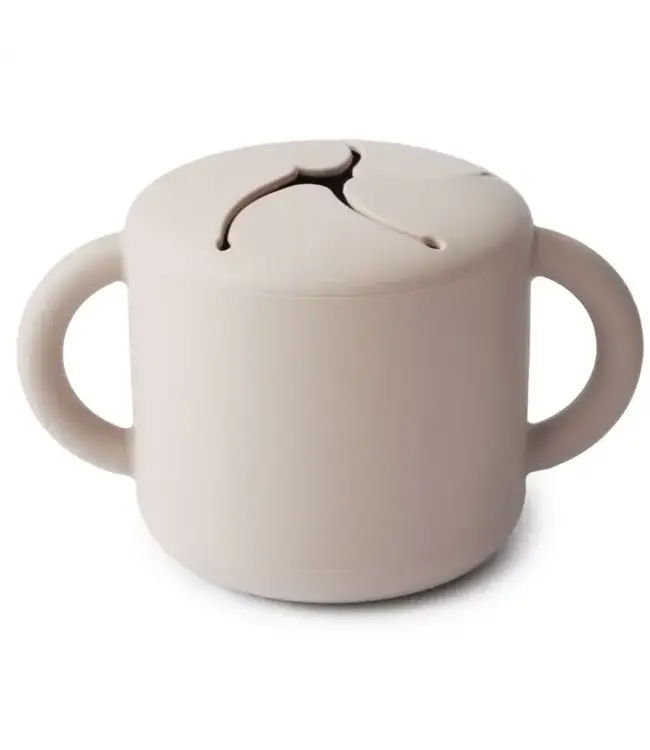 Mushie - Siliconen snackbeker - Ivory