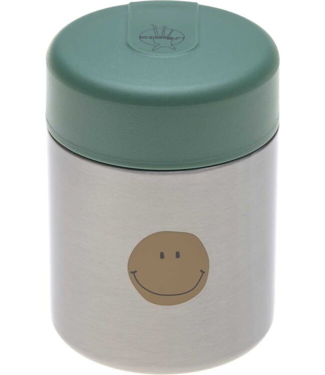 Lassig - Food Jar Happy Rascals Smile green