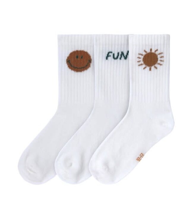 Lassig Lassig - Tennis socks Little gang fun 3-pack