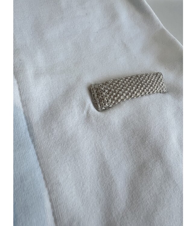 My First collection - Rompersuit First teddy white/beige