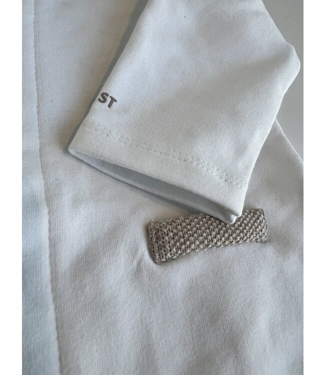 My First collection - Rompersuit First teddy white/beige