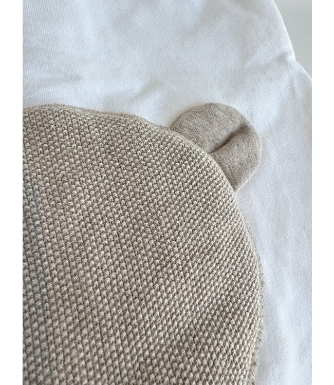 My First collection - Rompersuit First teddy white/beige