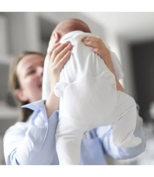 My First collection - Rompersuit first teddy white/white