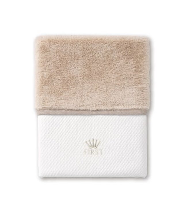 My First collection - Lio blanket Teddy & cotton white/beige