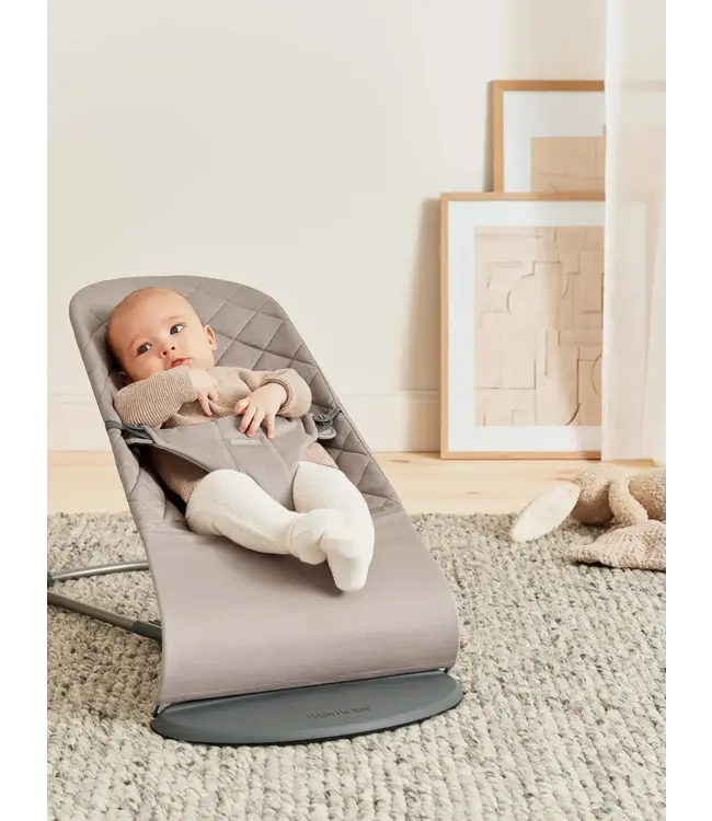 BabyBjorn - Bouncer bliss woven classic quilt - Sand grey