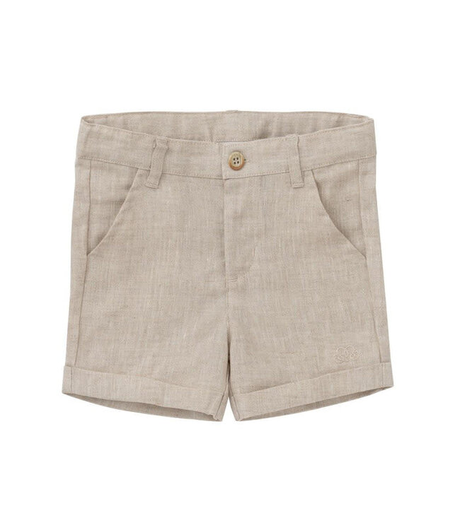 Natini - Boys short linnen licht beige