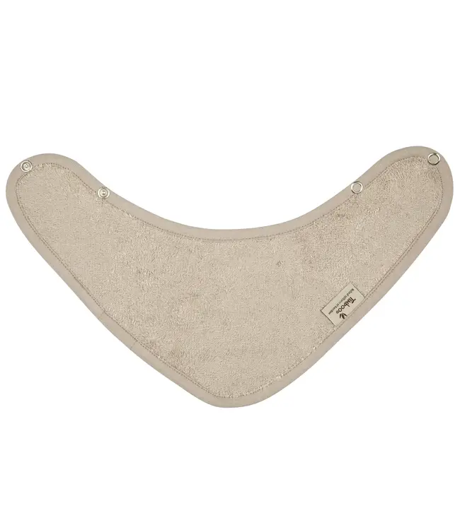Timboo - BANDANA BIB DOUBLED 36x20cm - FEATHER GREY