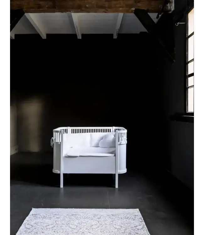 Poetree kids - Baby dekbedovertrek & kussensloop (100x140) - Chevron white