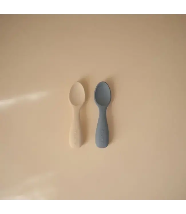 Mushie - Toddler starter spoon Tradewinds/Shifting sand