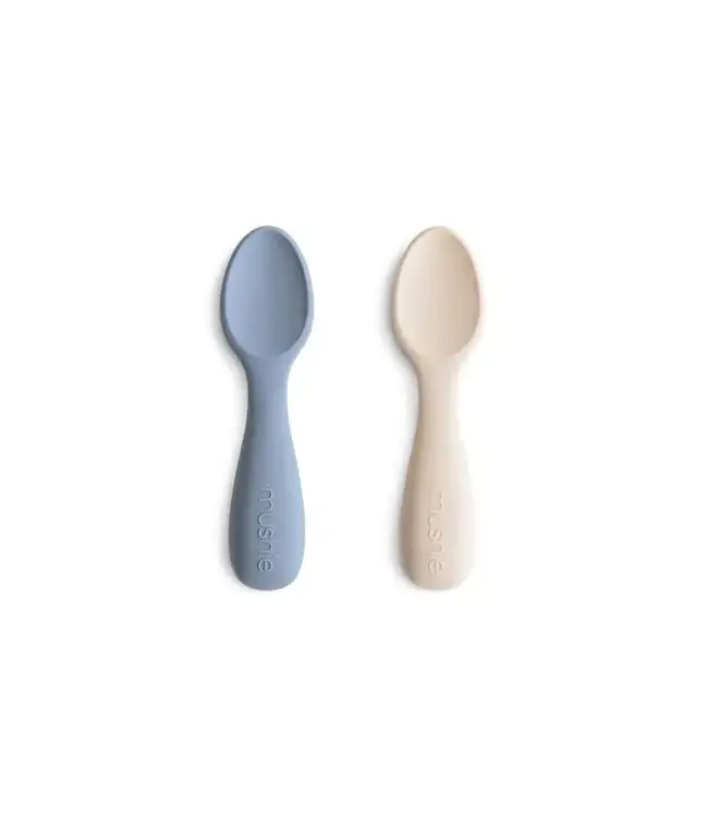 Mushie - Toddler starter spoon Tradewinds/Shifting sand