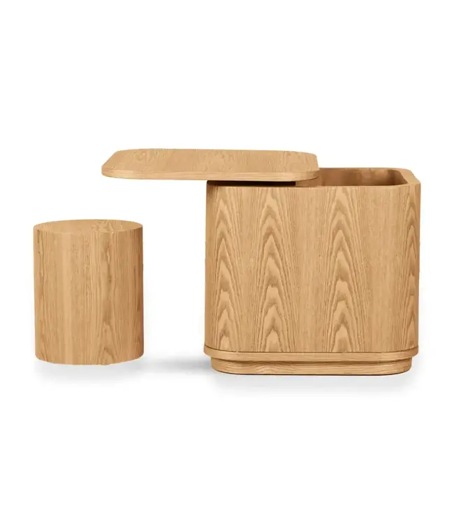 Quax - Yume Kids storage table - Natural ash